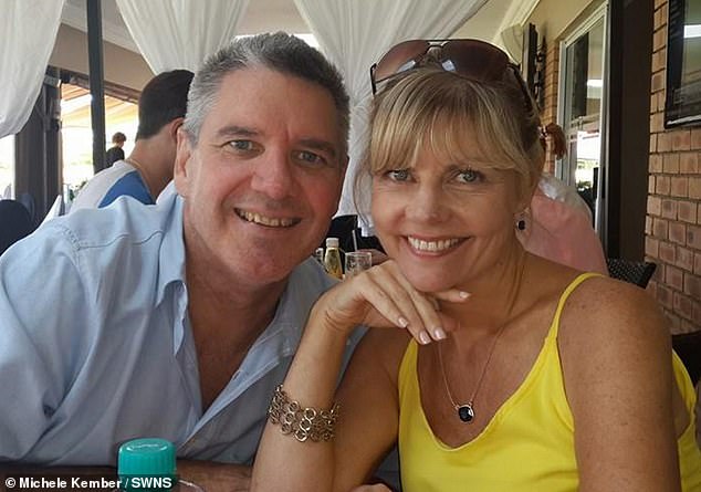 Michele Kenber, 58, (right) says Dave Kenber, 54, (left) has changed dramatically, but she only realized why when doctors found three brain tumors on his left frontal lobe.