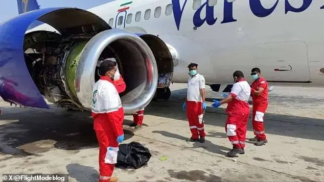 A VareshAirlines Boeing 737-500 (EP-VAF) was parked at Chabahar Airport in Iran while maintenance was carried out on the right engine.  While the engine was running, a ground engineer who entered the safety zone was sucked into the turbine and died instantly