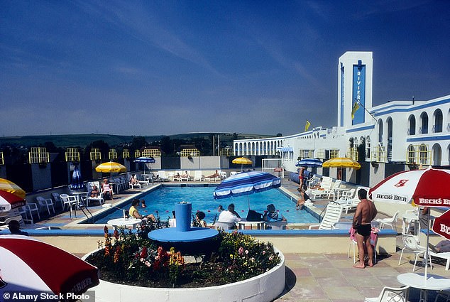 Pontins at the Spanish style Riviera Hotel in Weymouth on a hot sunny day in 1987