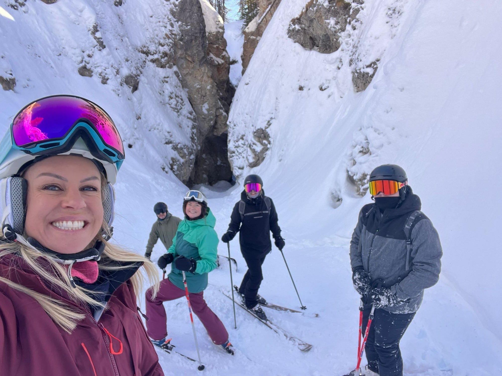 Chemmy Alcott leads the way down Hidden Valley