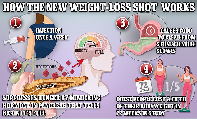 Wegovy and Ozempic work by triggering the body to produce a hormone called GLP-1, which is naturally released from the intestines after eating.