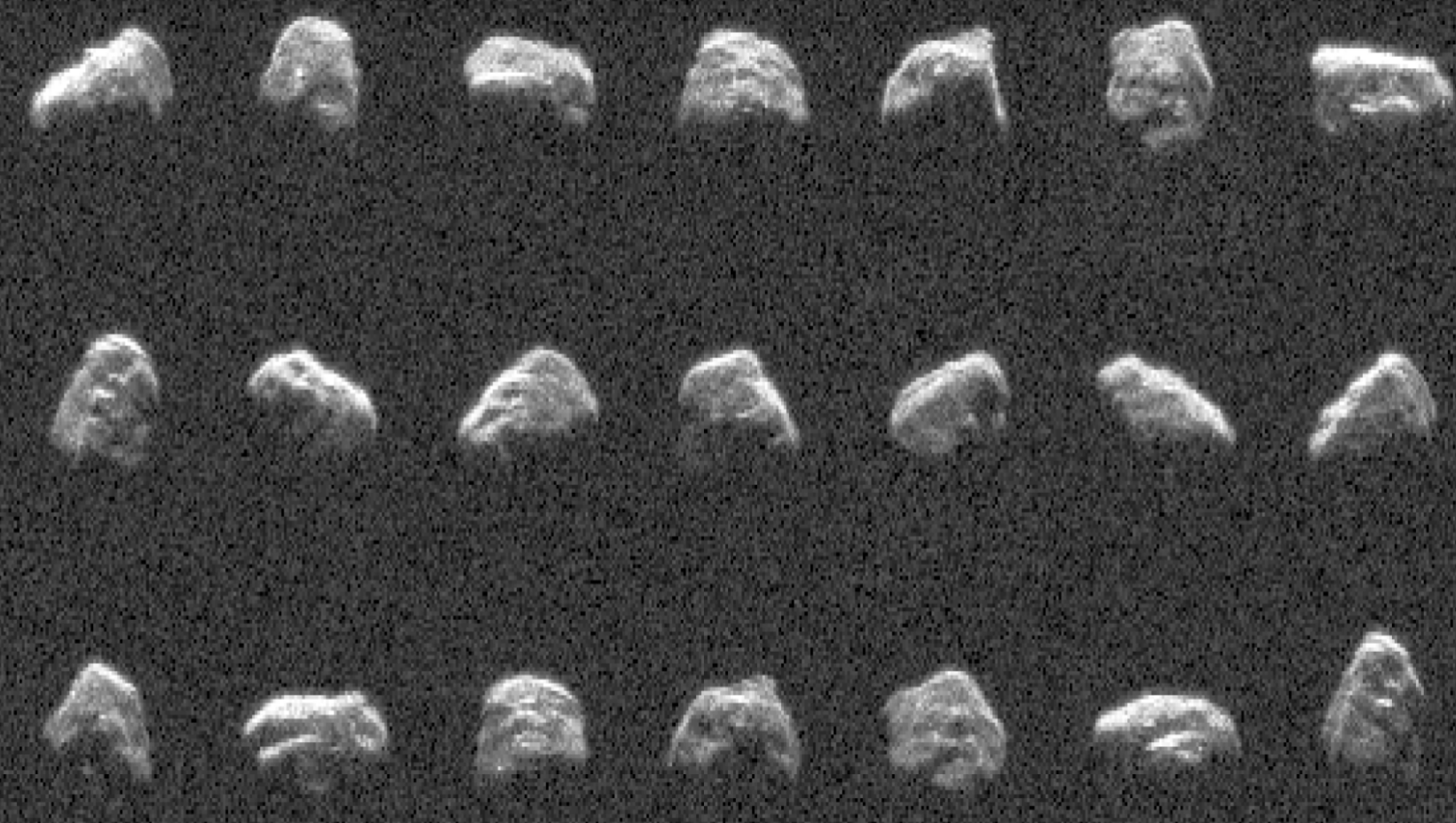 Live views of asteroid 2024 MK from just 184,000 miles (295,000 kilometers) away.